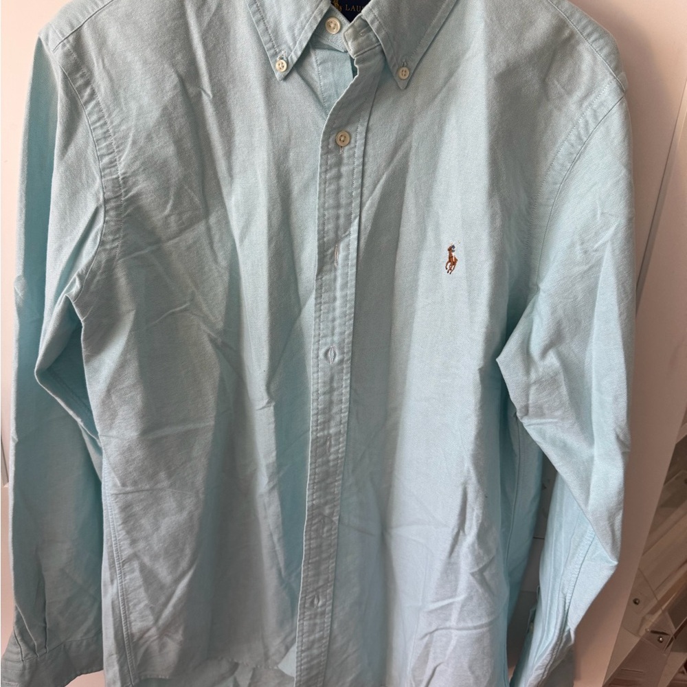 Ralph Lauren Pale Blue Button-Down Oxford Shirt